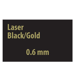 Laser Black/Gold 0.6 mm